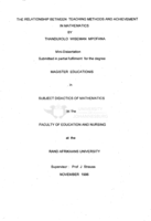 The relationship between teaching methods and achievement in mathematics