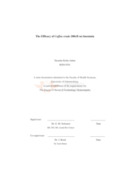 The efficacy of Coffea Cruda 200cH on insomia