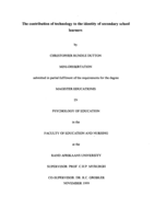 The contribution of technology to the identity of secondary school learners