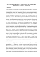 The effect of environmental conditions on the antibacterial properties of Calendula officinalis