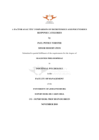 A  factor analytic comparison of dichotomous and polytomous response categories