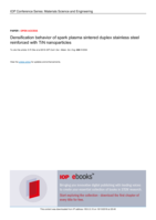 Densification behavior of spark plasma sintered duplex stainless steel reinforced with TiN nanoparticles