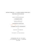 Option pricing : a GARCH model with Levy process innovations