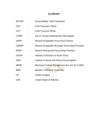 The appropriateness of non-financial corporate governance principles for local government.