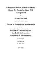 A proposed sector wide risk model based on enterprise wide risk management