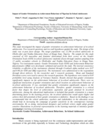 Impact of gender orientation on achievement behaviour of Nigerian in-school adolescents