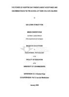 The stories of adoptive gay parents about acceptance and discrimination in the pre-school of their child or children