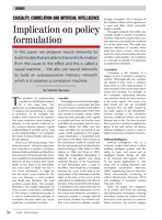 Casuality, correlation and artificial intelligence : implication on policy formulation