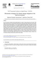 Biomimetic strategies for climate change mitigation in the built environment
