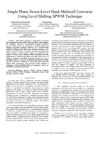 Single-phase seven-level stack multicell converter using level shifting SPWM technique