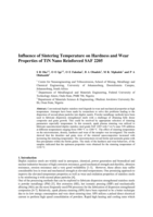 Influence of sintering temperature on hardness and wear properties of TiN Nano reinforced SAF 2205