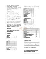Relationship between motivation and job satisfaction of employees at Vista Information Services