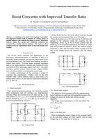 Boost converter with improved transfer ration