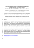 Special Issue: Comparative assessment 1 of compositing and anaerobic digestion of 2 municipal biodegradable waste in Harare, Zimbabwe