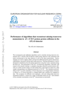 Performance of algorithms that reconstruct missing transverse momentum in √s = 8 TeV proton–proton  collisions in the ATLAS detector