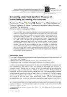 Creativity under task conflict : the role of proactively increasing job resources