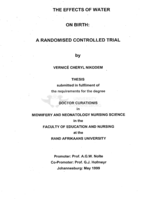 The effects of water on birth : a randomised controlled trial