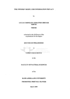 The Infopriv model for information privacy