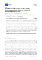 Cell adhesion molecules are mediated by photobiomodulation at 660 nm in diabetic wounded fibroblast cells