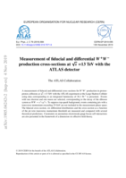 Measurement of fiducial and differential W+W- production cross-sections at p s =13 TeV with the ATLAS detector
