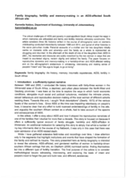 Family biography, fertility and memory-making in an AIDS-affected South African site