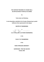 The contour tracking of a rugby ball : an application of particle filtering