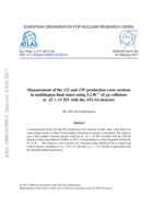 Measurement of the t t¯Z and t t¯W production cross sections in multilepton final states using 3.2  fb−1 of pp collisions at √s = 13 TeV with the ATLAS detector