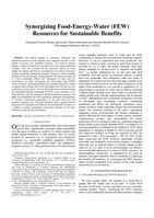 Synergizing food-energy-water (FEW) resources for sustainable benefits