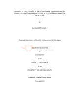 Imidazolyl- and pyrazolyl-salicylaldimine transition metal complexes and their applications in olefin transformation reactions