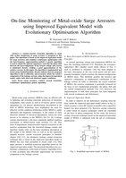 On-line monitoring of metal-oxide surge arresters using improved equivalent model with evolutionary optimisation algorithm