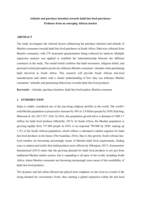 Attitude and purchase intention towards halal fast-food purchases : evidence from an emerging African market