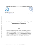 Search for lepton-flavour-violating decays of the Higgs and Z bosons with the ATLAS detector