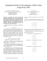 Simulation results for permutation trellis codes using M-ary FSK