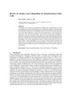 Review of atomic layer deposition of nanostructured solar cells