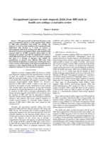 Occupational exposure to static magnetic fields from MRI units in health care settings : a narrative review