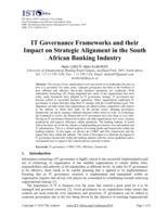 IT governance frameworks and their impact on strategic alignment in the South African Banking Industry
