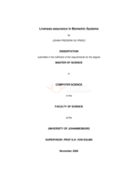 Liveness assurance in biometric systems