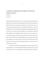 Accumulation by symbolic dispossession: the Digital Terrestrial Television transition in South Africa