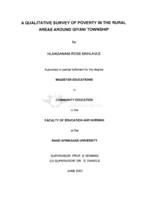 A qualitative survey of poverty in the rural areas around Giyani township