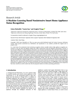 A machine-learning based nonintrusive smart home appliance status recognition