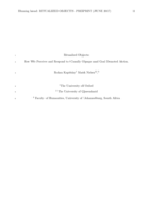 Ritualized objects: how we perceive and respond to causally opaque and goal demoted action
