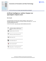 Artificial intelligence : neither Utopian nor apocalyptic impacts soon
