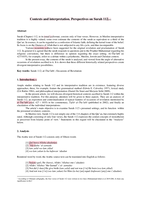 Contexts and interpretation : perspectives on Qur’anic Surah 112