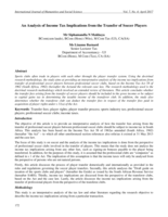 An analysis of income tax implications from the transfer of soccer players