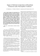 Impact of substrate composition in biomethane production under thermophilic conditions