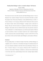 Situating Martin Heidegger’s claim to a “productive dialogue” with Marxism