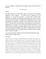 So, who is responsible? A framing analysis of newspaper coverage of electoral violence in Zimbabwe