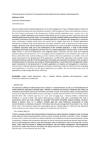 A review of expert involvement in developing mHealth applications for diabetes self‐management
