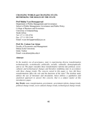 Changing world and changing state : rethinking the roles of the state