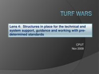 Turf wars